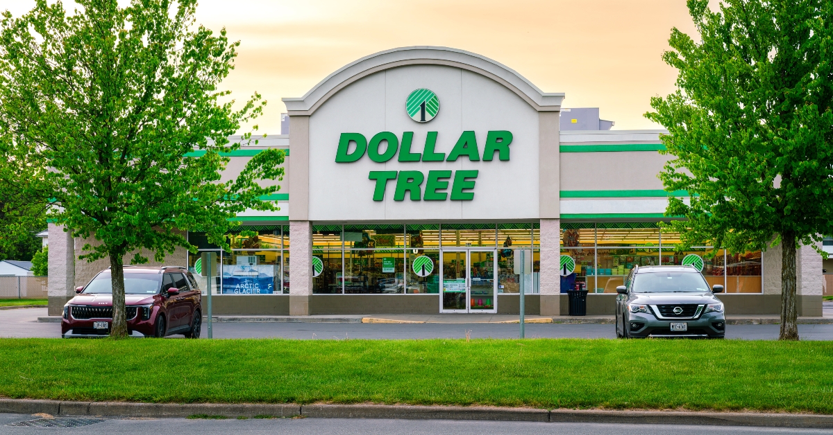 sunset view of the dollar tree store