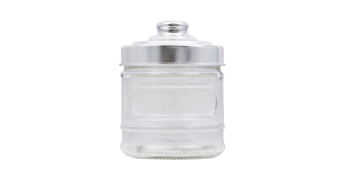 glass storage jars with lid