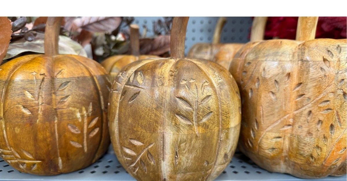 wooden pumpkin