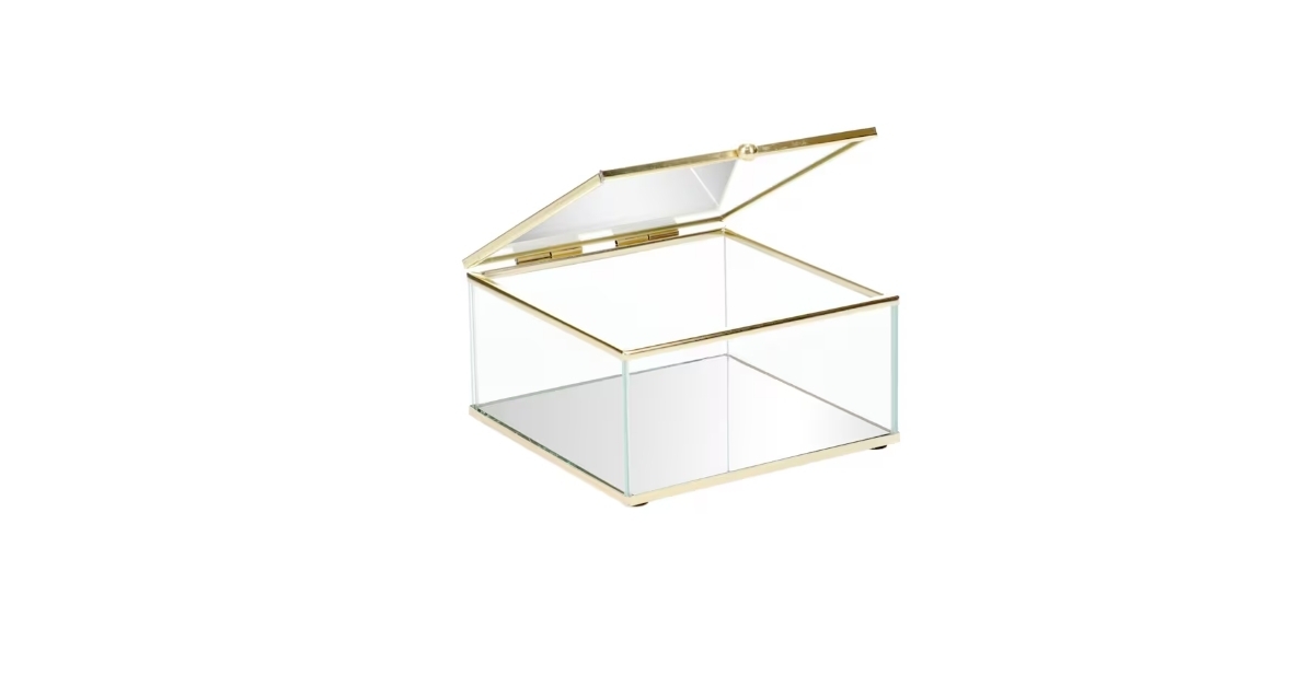 glass trinket box