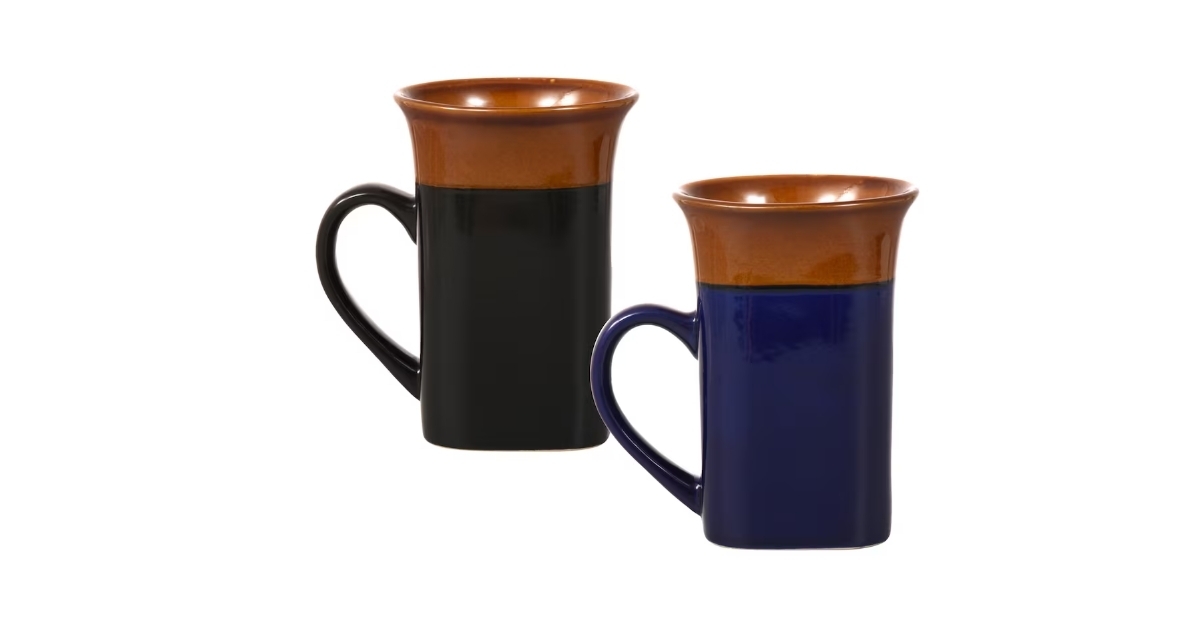 flared rim stoneware mug