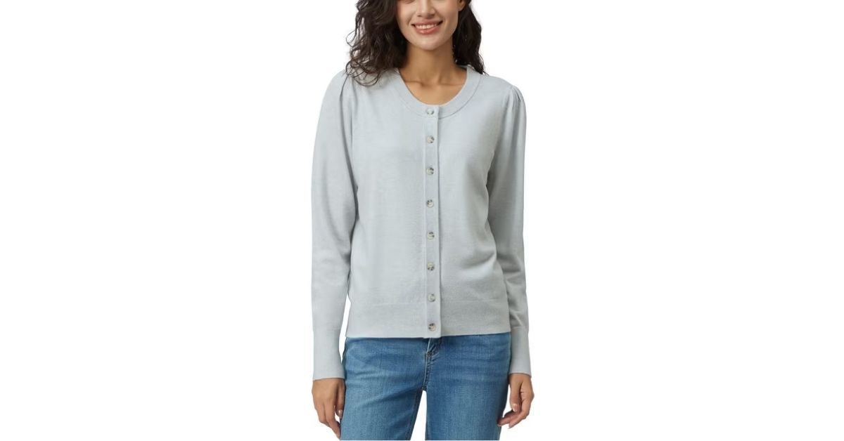womens button front cardigan