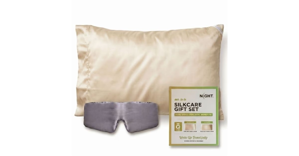 pillowcase and eyemask