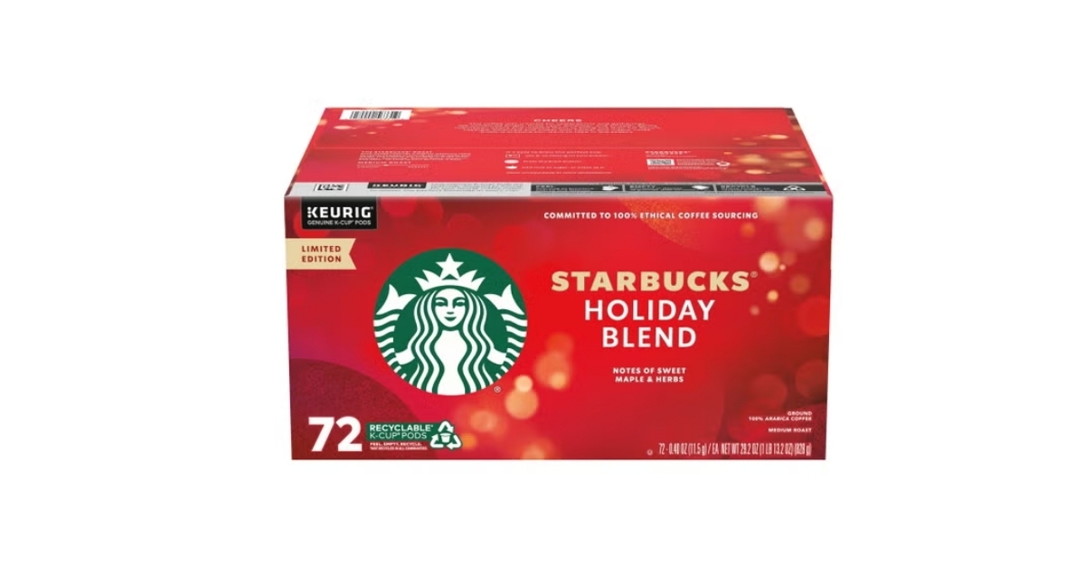 starbucks holiday blend coffee pods