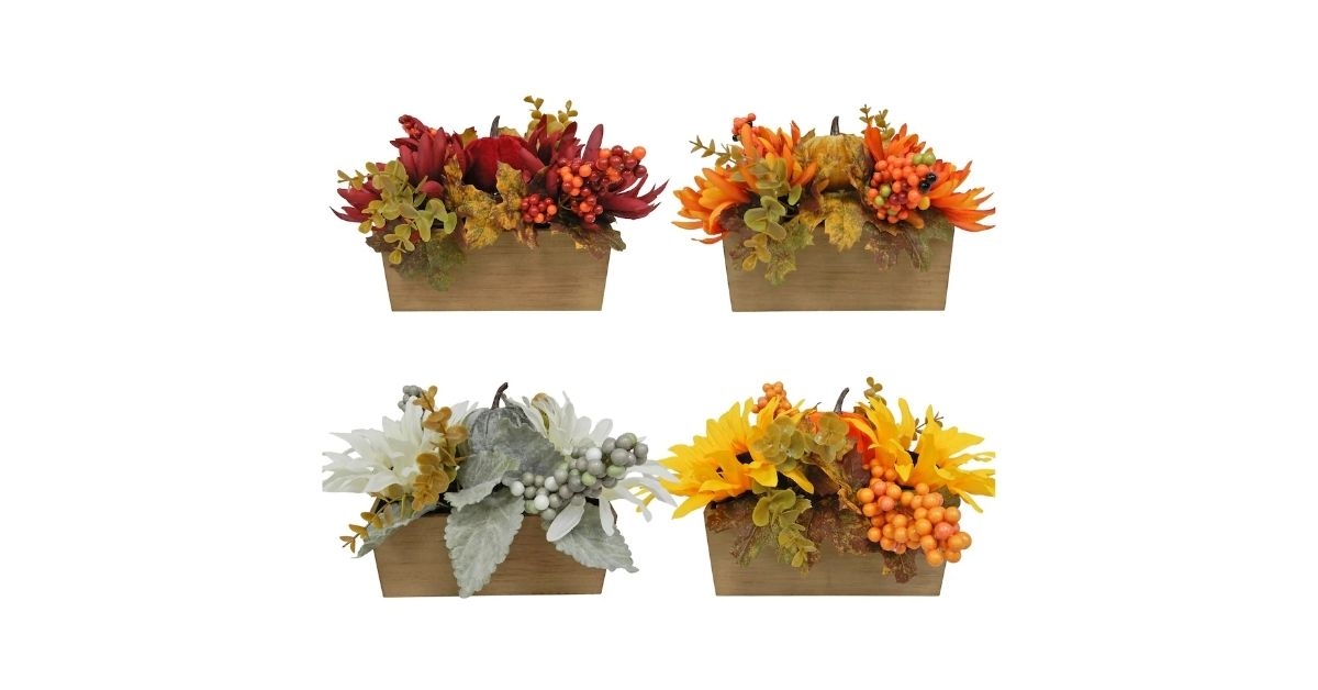 artificial floral centerpiece