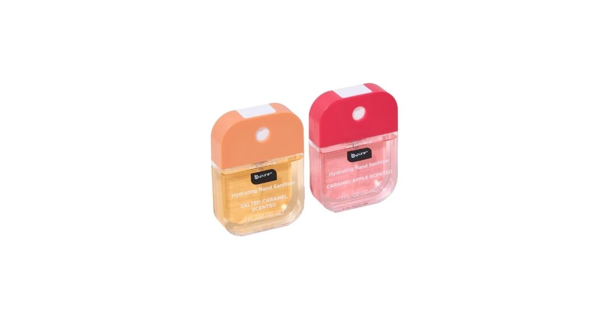 caramel apple scented hand sanitizer