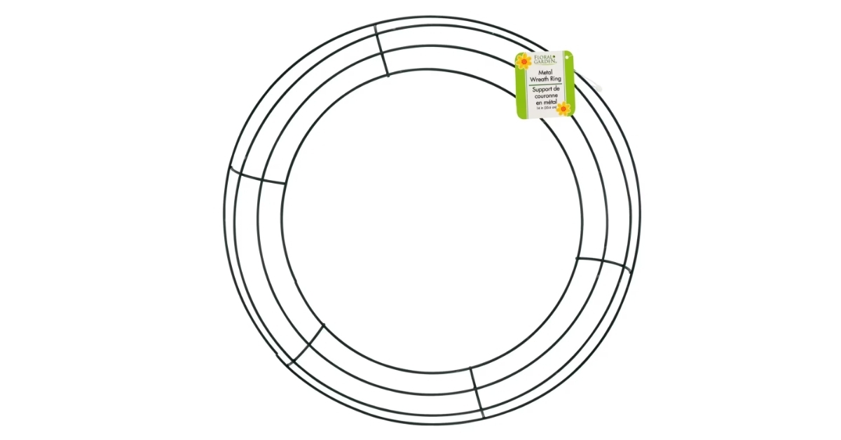 floral garden metal wreath form