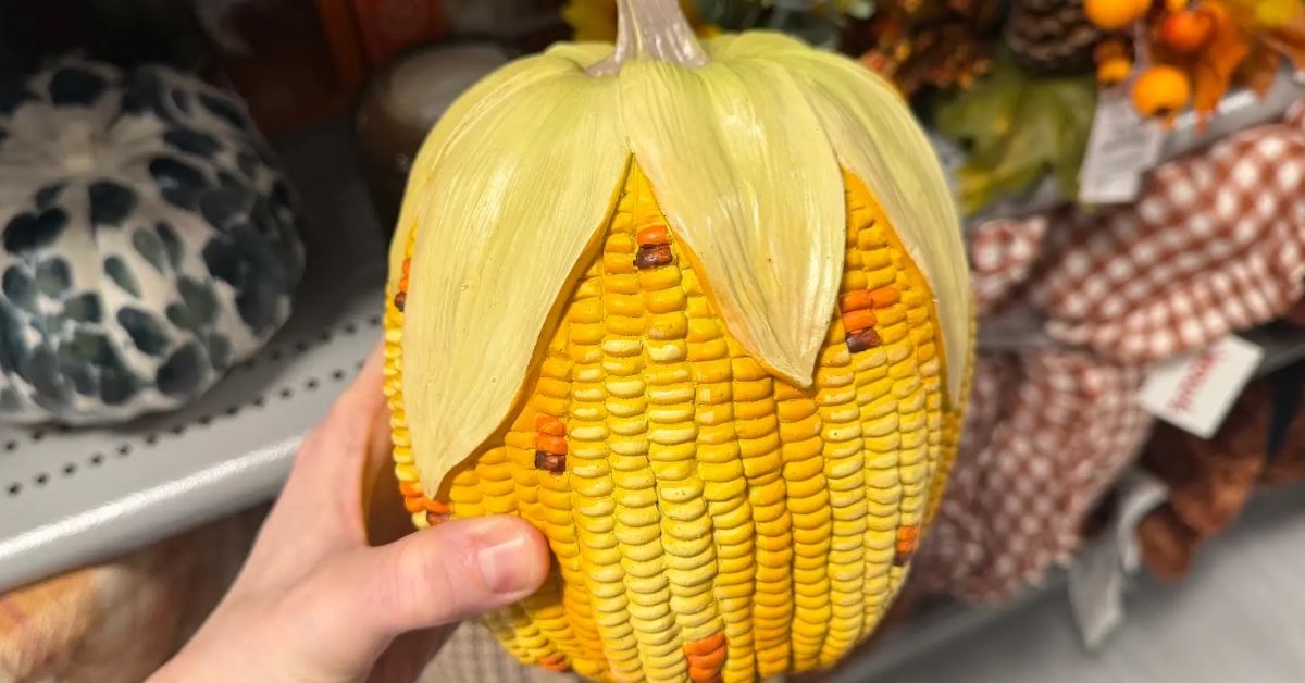 corn pumpkin decor