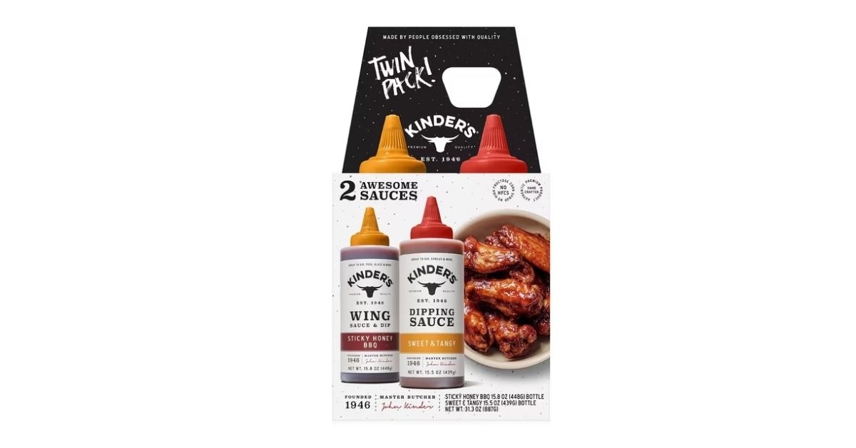 kinders wing and dipping sauces