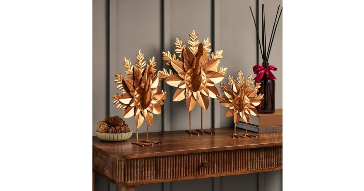 metal turkey decor