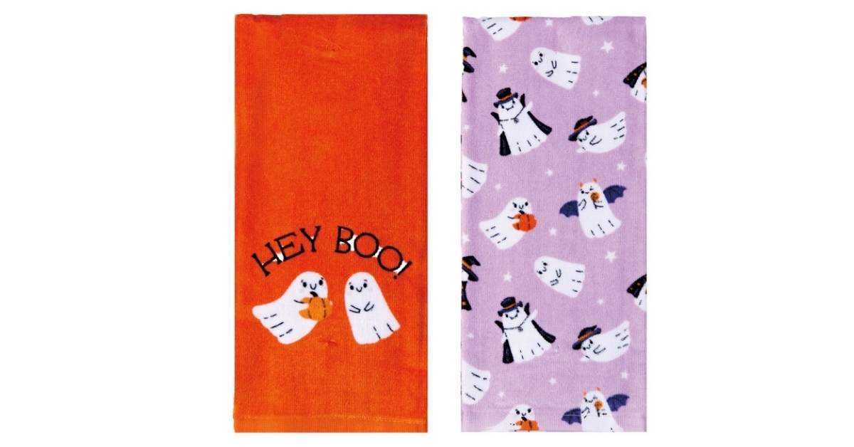 halloween kitchen towels