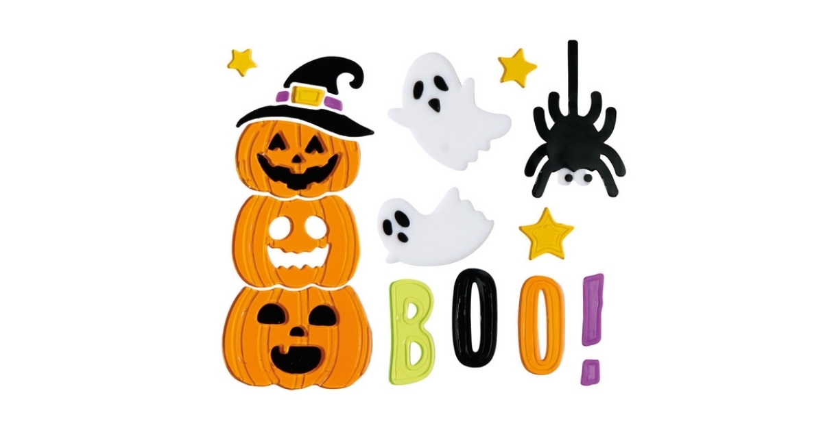 halloween window stickers