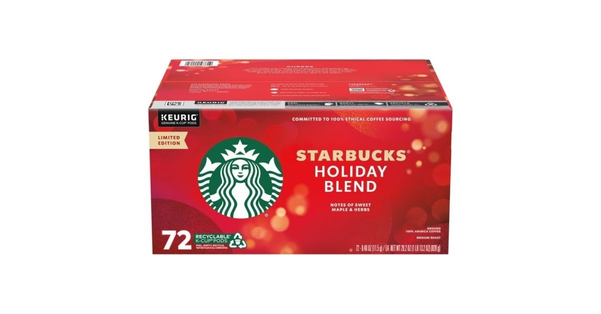 starbucks holiday coffee pods