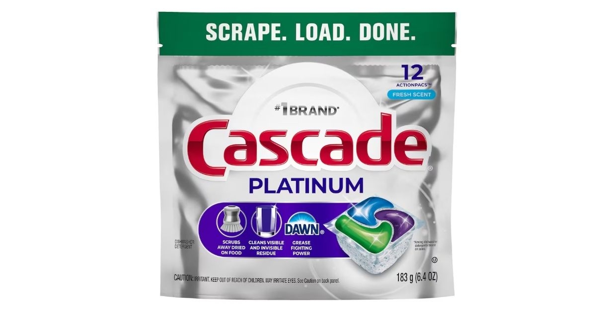 Cascade Platinum Dishwasher Detergent Pods