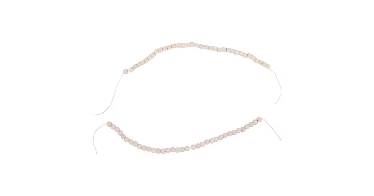 wooden bead garland