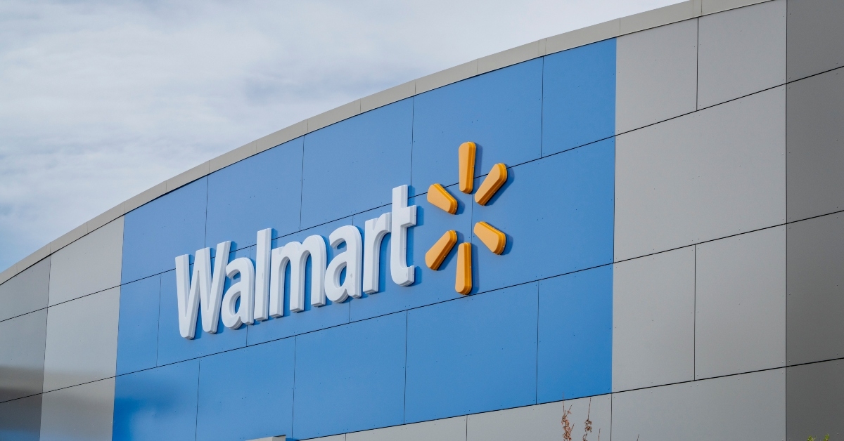 entrance sign for walmart store