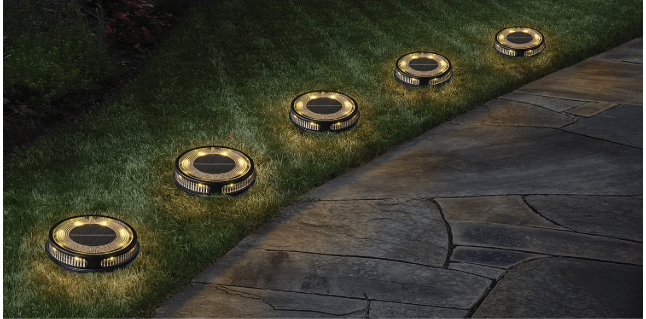 Member's Mark Solar Disc Lights, 5-Pack