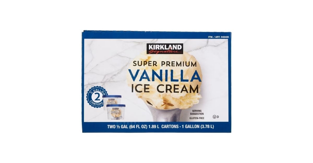 super premium vanilla ice cream