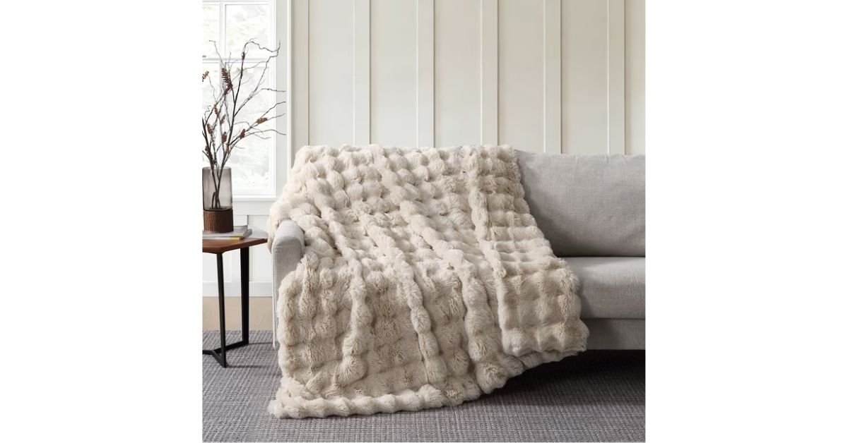 bubble throw blanket