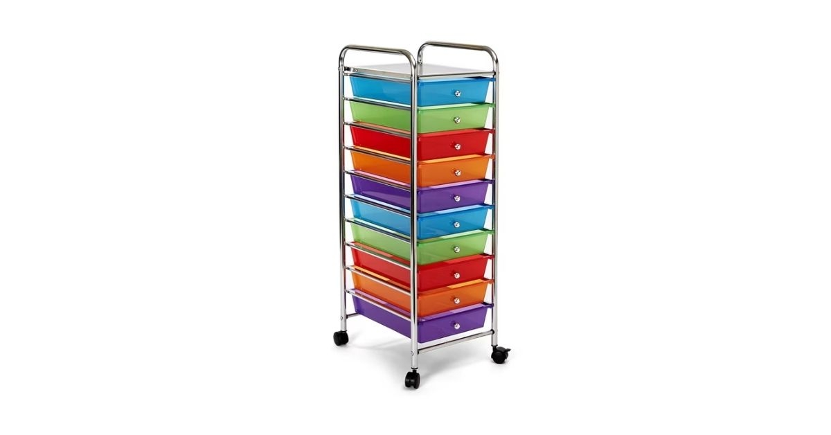seville classics 10-drawer cart