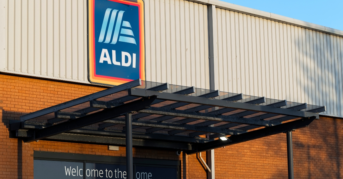 aldi supermarket sign