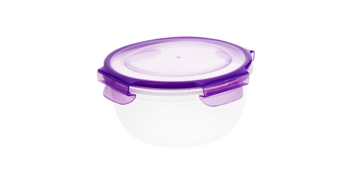 round plastic storage bowl