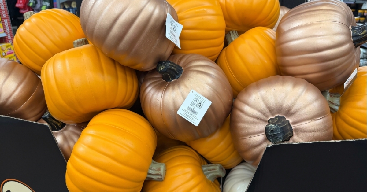 carvable faux pumpkins