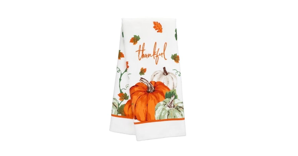 pumpkin kitchen towels
