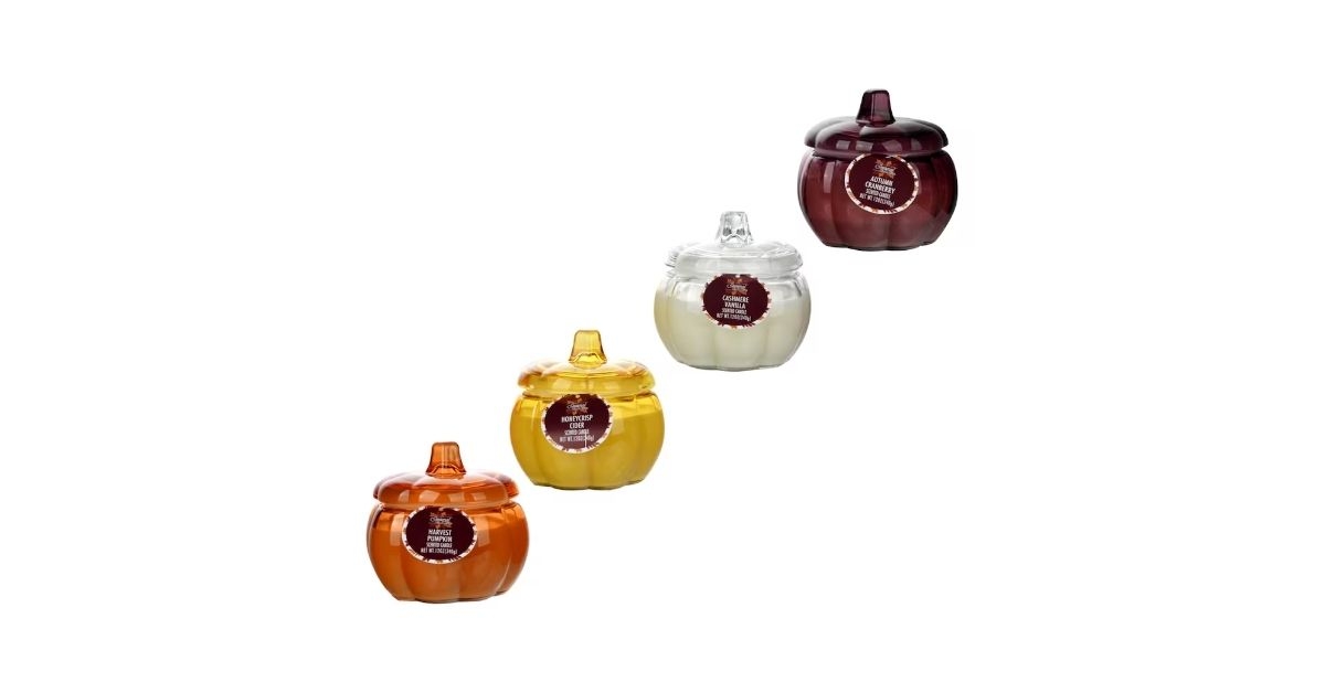 pumpkin jar scented candle