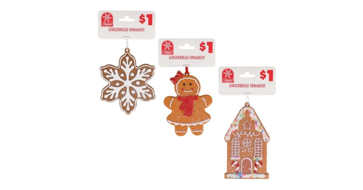 Seasonal Collection Ginger Bread Ornament, Assorted Designs