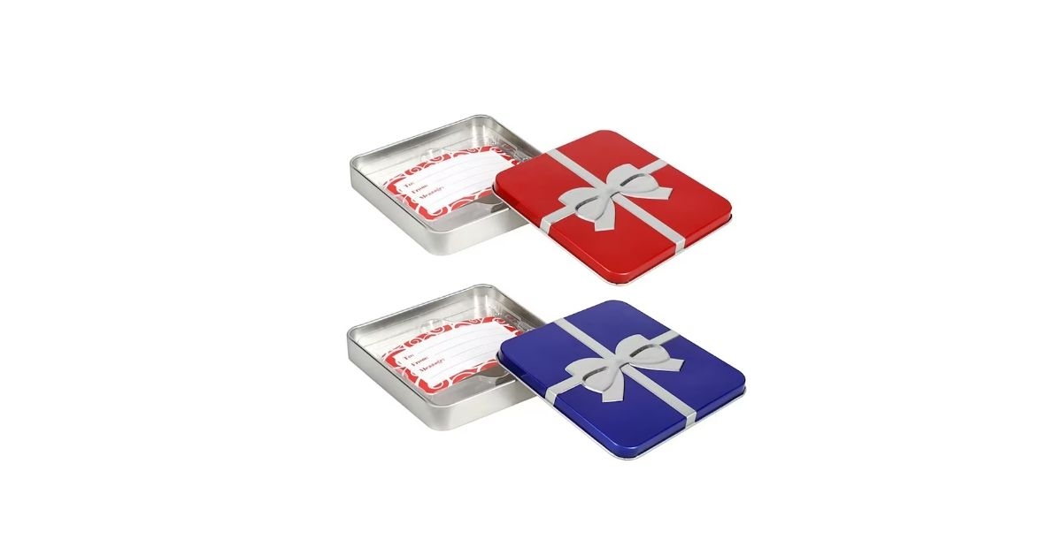 Voila Metal Embossed Gift Card Holder, Assorted Colors 