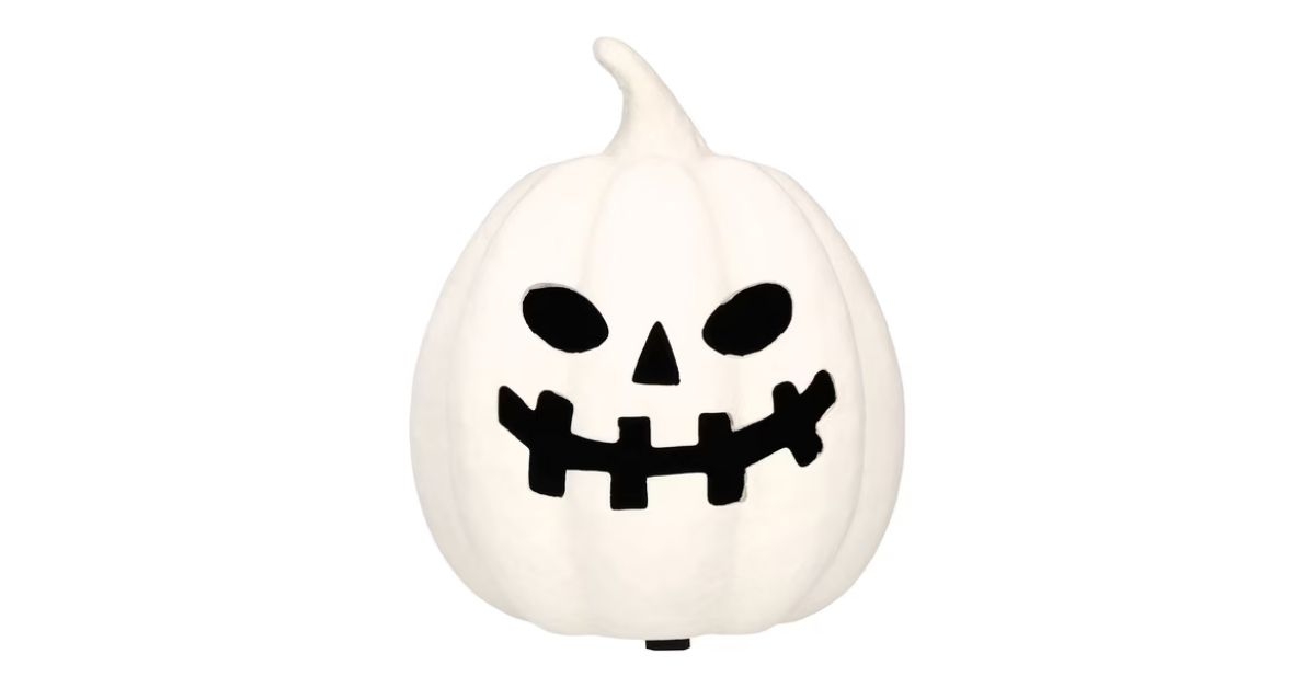 paper mache jack o lantern decoration