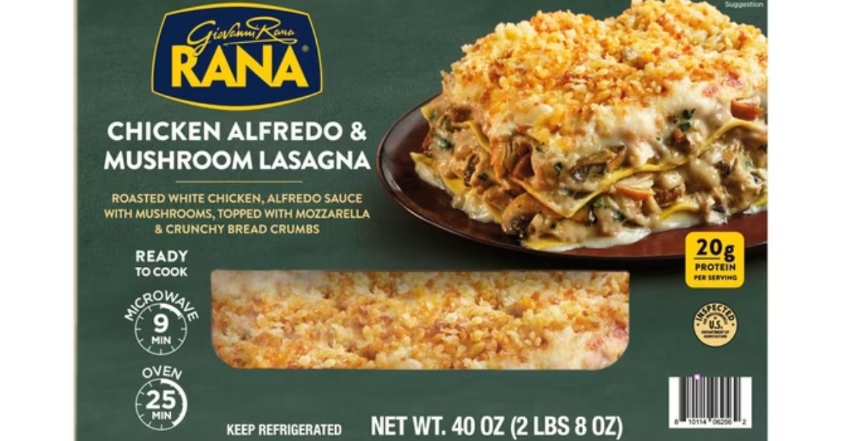 Giovanni Rana Chicken Alfredo & Mushroom Lasagna