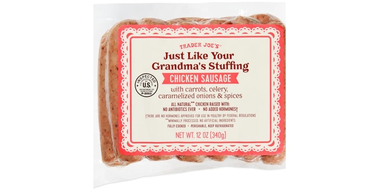 Just Like Your Grandma's Stuffing Chicken Sausage