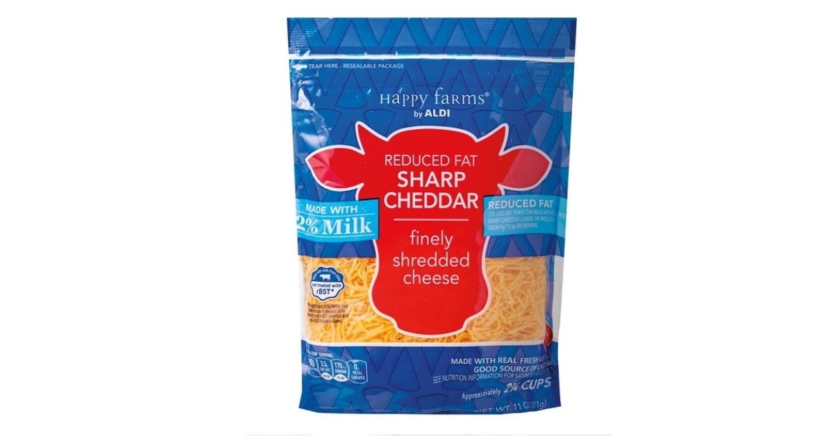 shredded sharp cheddar