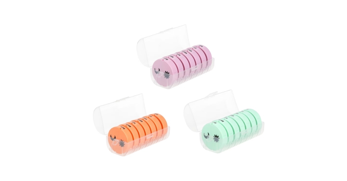 pill organizers with case