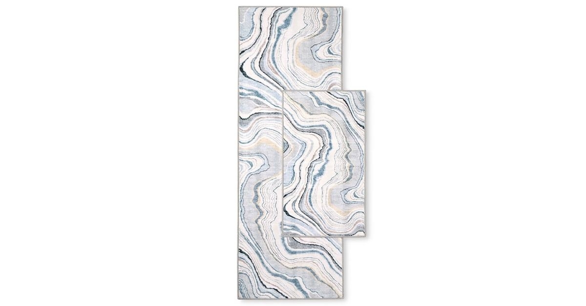 Member's Mark Everwash Washable 2-Piece Runner and Accent Rug Set, Assorted Designs