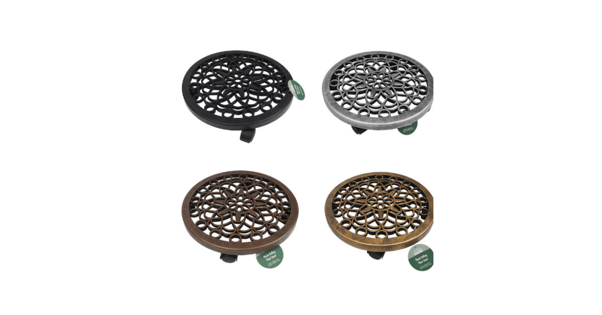 Dollar Tree Plastic Rolling Plant Stand