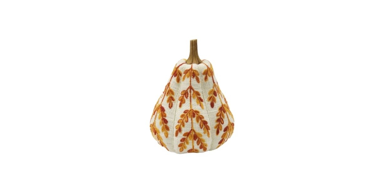 Orange Leaf Pumpkin Tabletop Décor by Ashland®