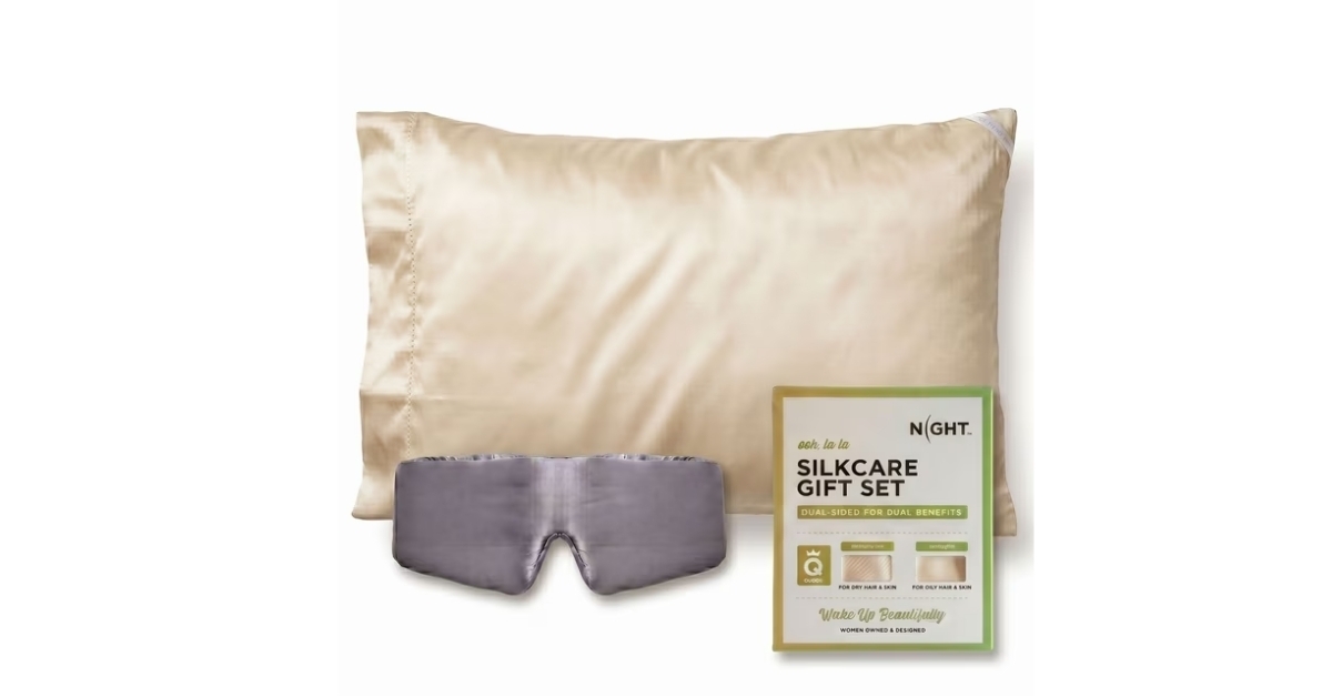 pillowcase and eye mask