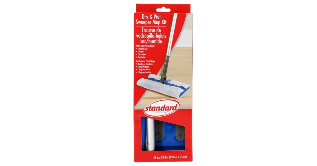 dry and wet sweeper mop set