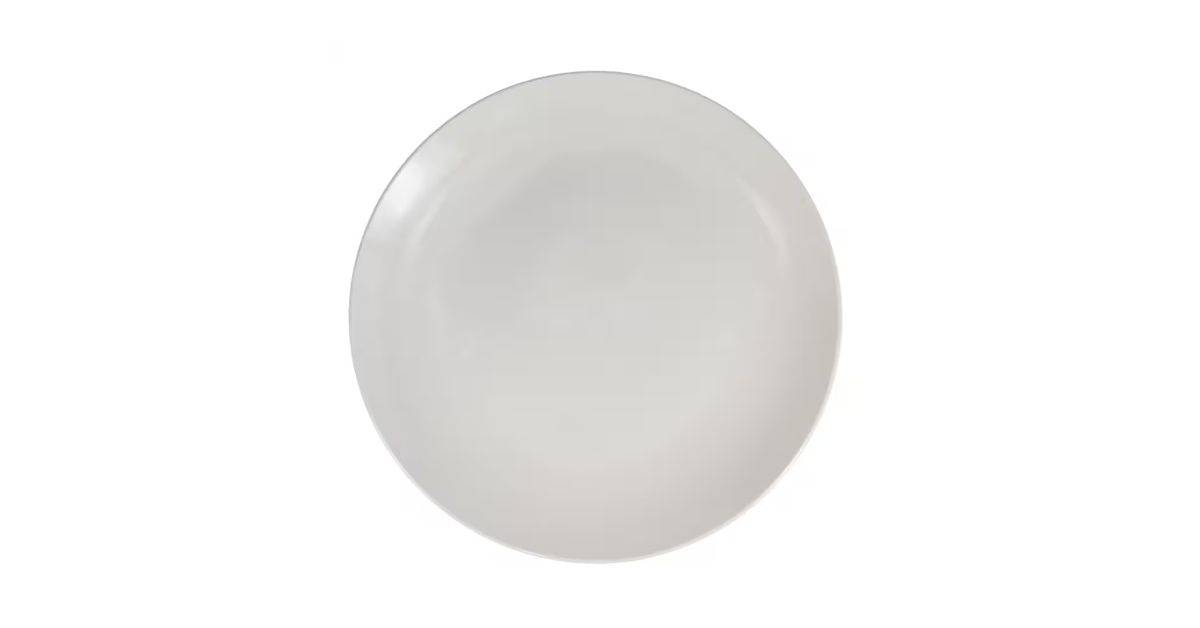 ceramic white dinner plate