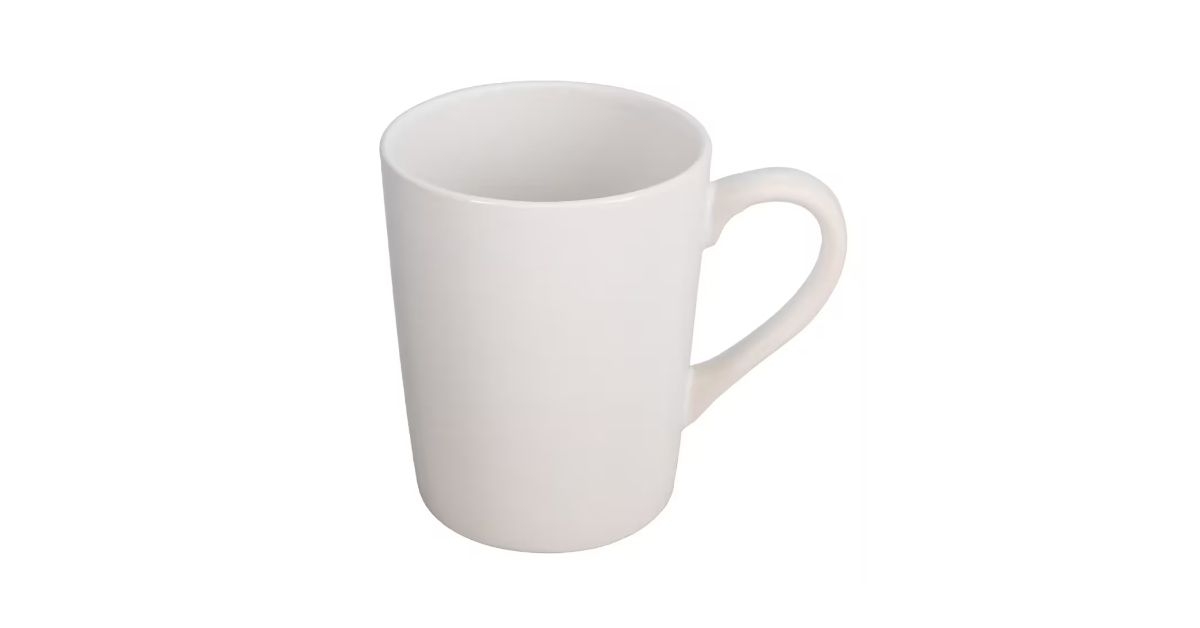white stoneware mugs