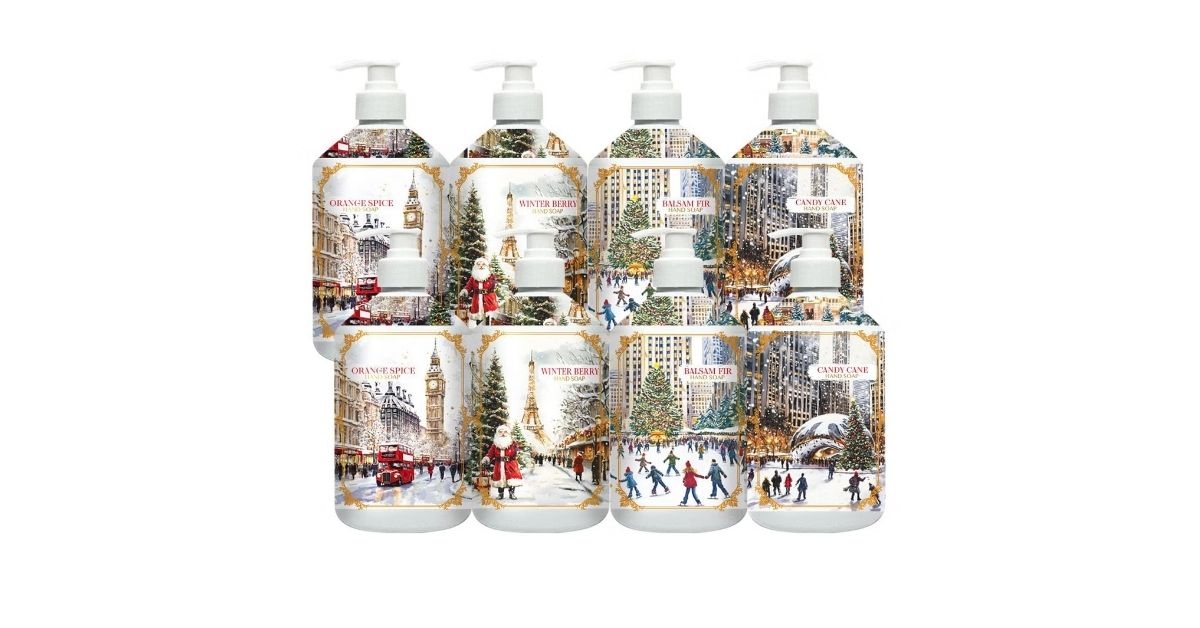 holiday passport hand soap 