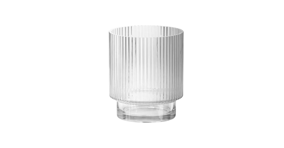 8.4oz Glass Ribbed Cassin Short Tumbler - Threshold™