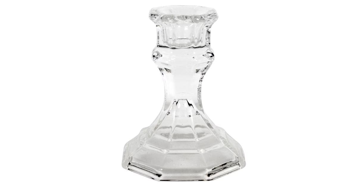 _Glass Taper Candleholders, 4 in.