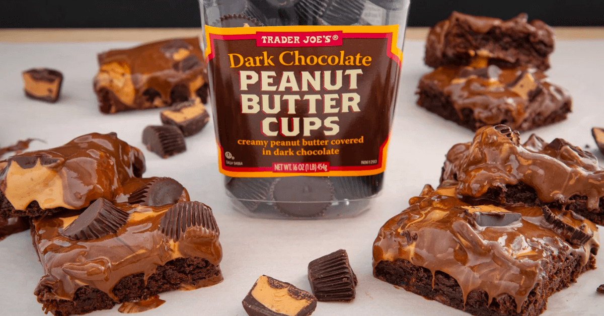 Dark chocolate peanut butter cups from Trader Joe's 