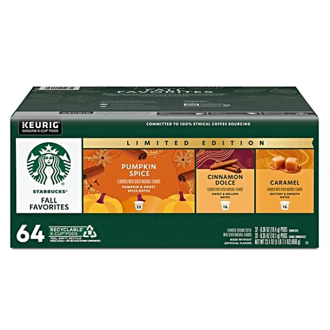 starbucks k-cup coffee pods fall