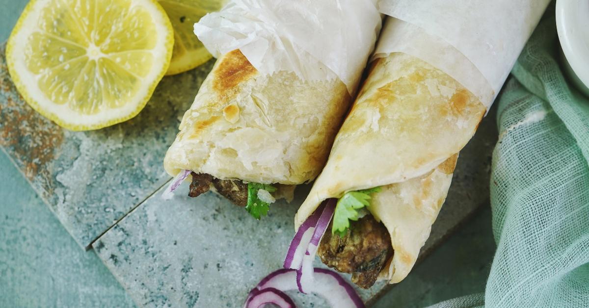 lamb kathi rolls