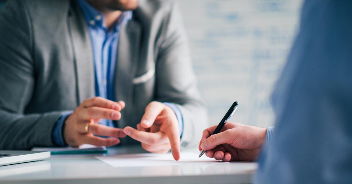 business consultant and customer 